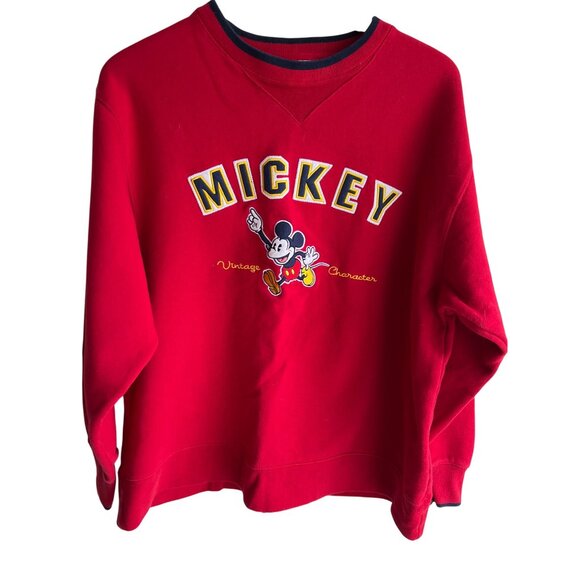 Mickey Mouse Disneyland, red vintage sweatshirt, size medium M Disney - Picture 1 of 5